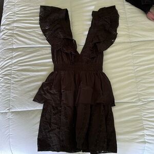 Playa Lucila Tiered Ruffle Dress, Size Small